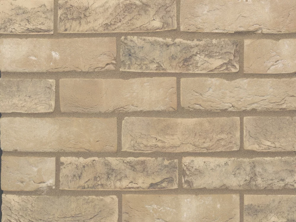 A rustic white/cream brick.