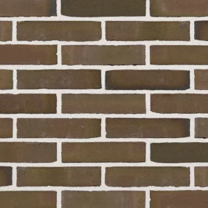 brown bricks in a horizontal pattern with white mortar lines.
