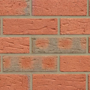 Red, orange and grey brick