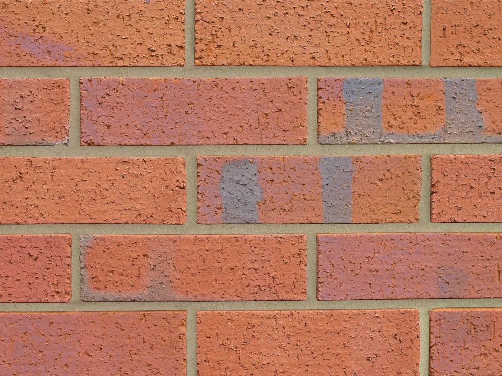Orange and grey brick