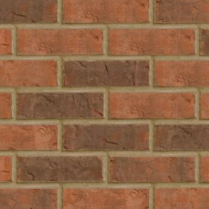 H0032 orange and brown brick. The bricks are arranged in a stretcher pattern.