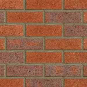 Red and purple rustic brick