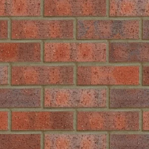 Textured red and purple brick