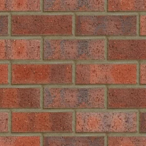 Textured red and purple brick