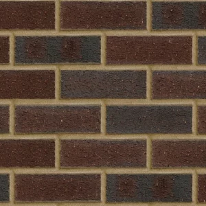 Dark brown and blue brick