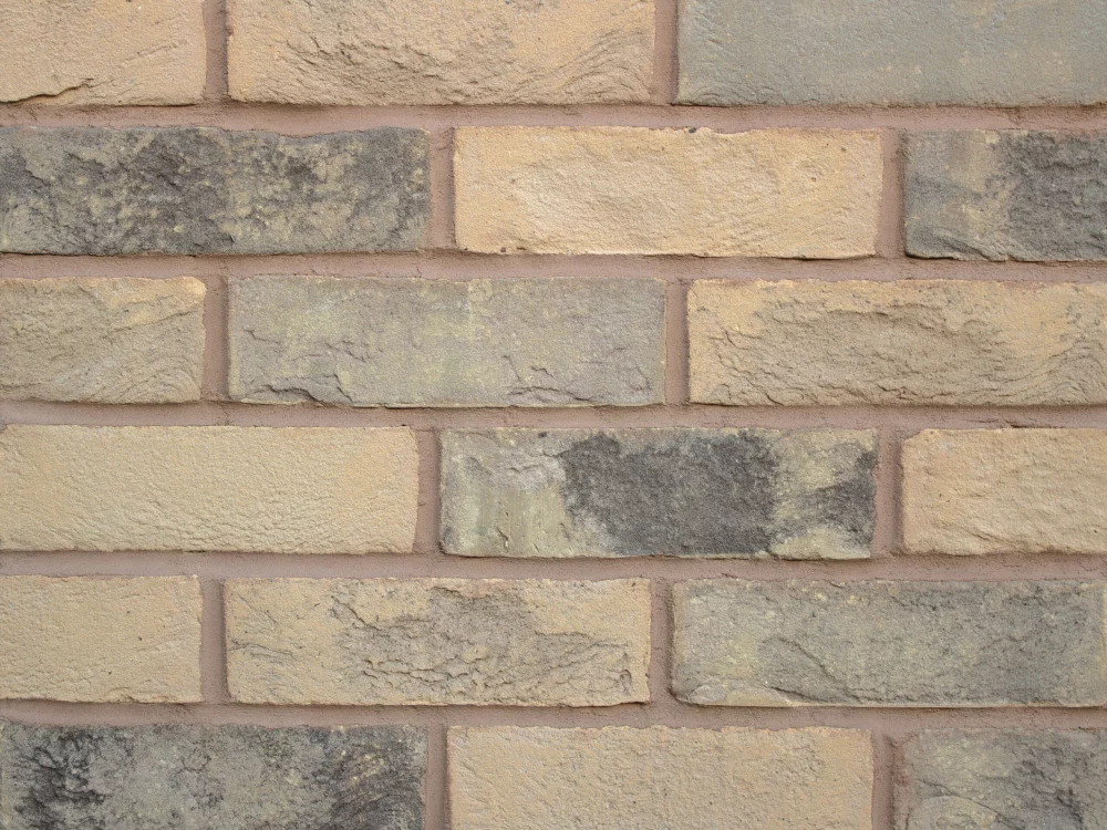 Light grey and cream brick