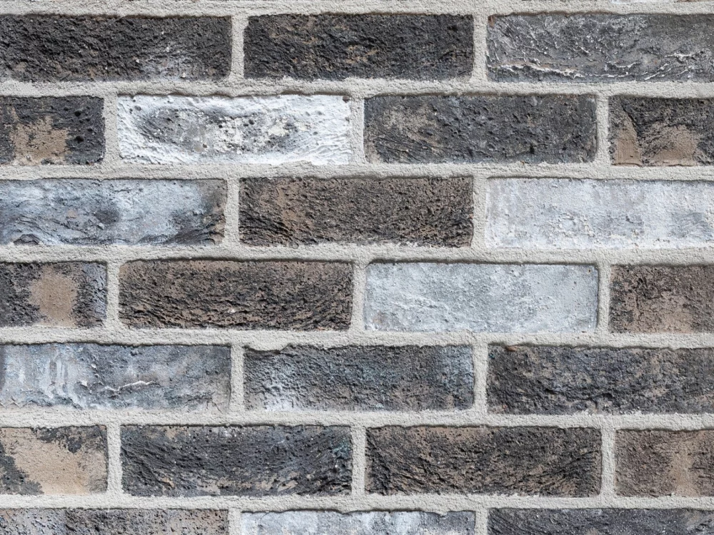 Grey multi shade brick panel