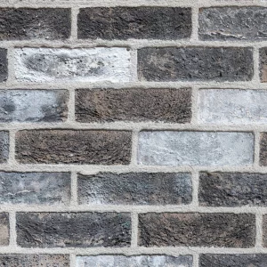Grey multi shade brick panel