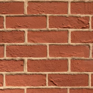 Close-up view of a Orange brick wall