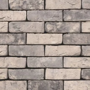 White, Grey and dark grey brick panel