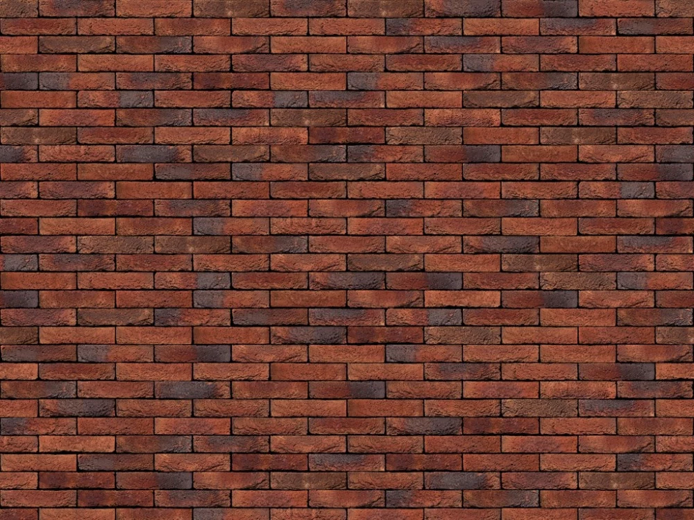 Red and purple brick sample