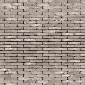 A uniform pattern of light grey brick sample