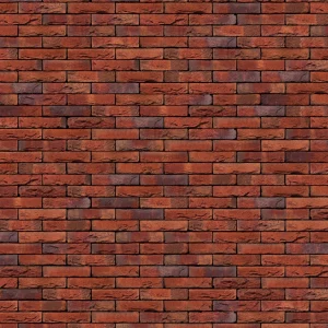 Red and purple brick sample in uniform pattern