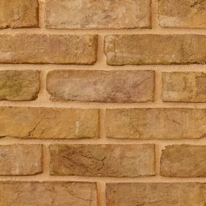 Sample panel of a brick wall displaying yellow tones