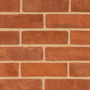 brick sample wall displaying red tones in a uniform pattern