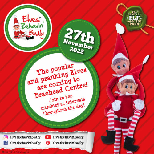 Popular Elves behaving badly is coming to Braehead Centre near Glasgow