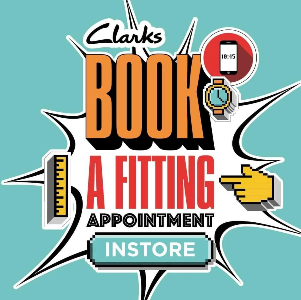 Clarks Book a fitting appointment Derbion