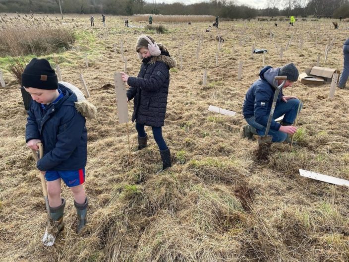 Bromham Park memorial tree planting and guided walk Greensand Country