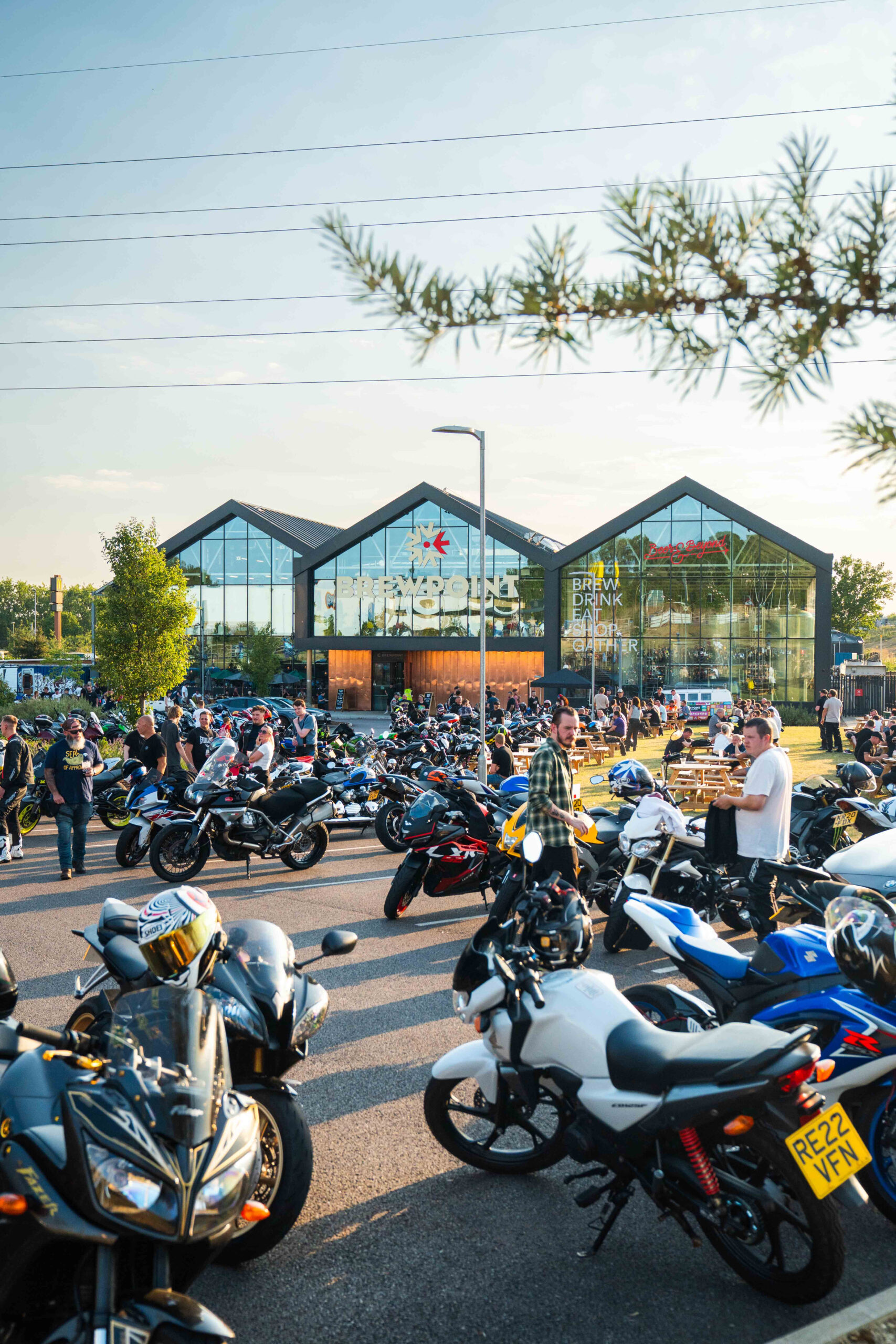 Brewpoint venue exterior during the Bass Drop launch event