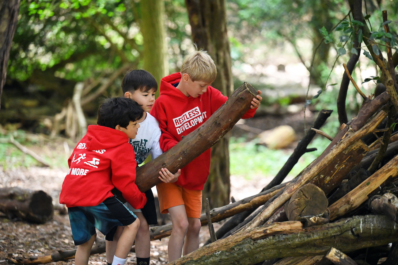 Pupils taking part in outdoor learning at independent prep school Buckinghamshire
