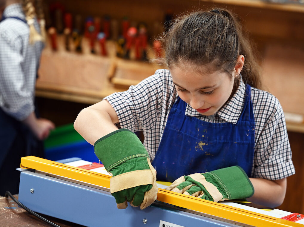 Pupils working on a Design & Technology project at Swanbourne House School | Buckinghamshire