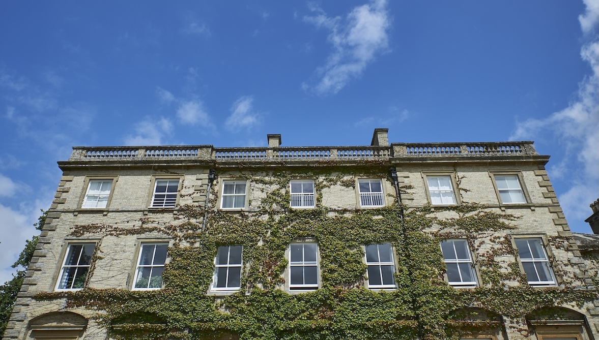 Stone-fronted façade of Swanbourne House School in Buckinghamshire