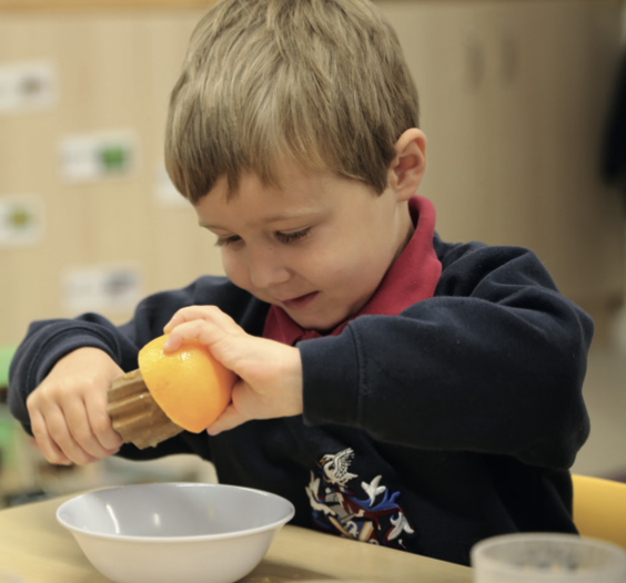Nursery children enjoying co-curricular activities at Swanbourne House Pre-Reception