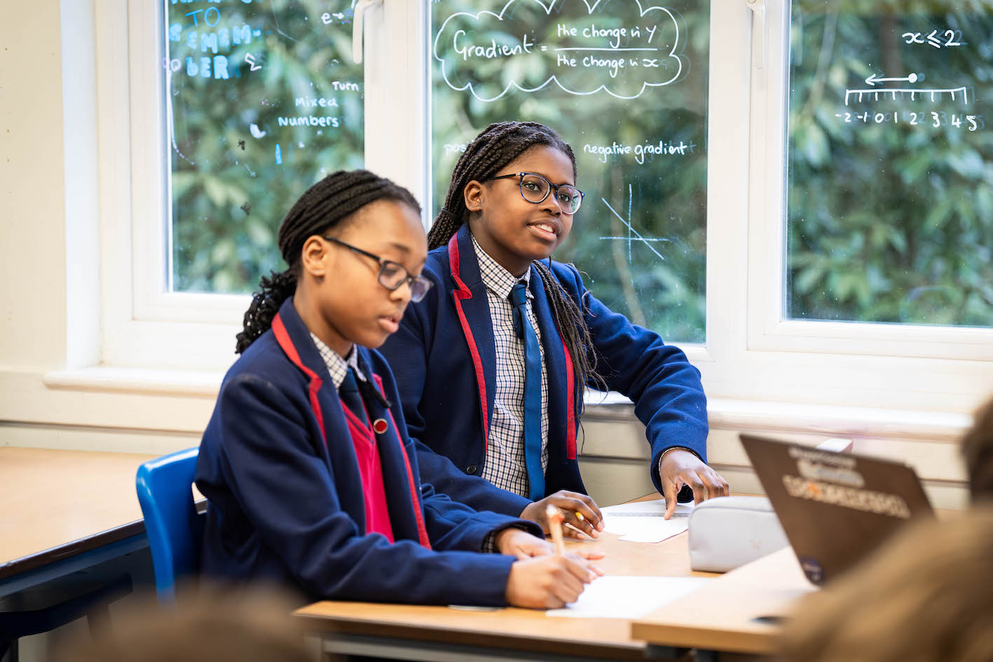 Prep school pupils enjoying a maths lesson at Swanbourne House Buckinghamshire