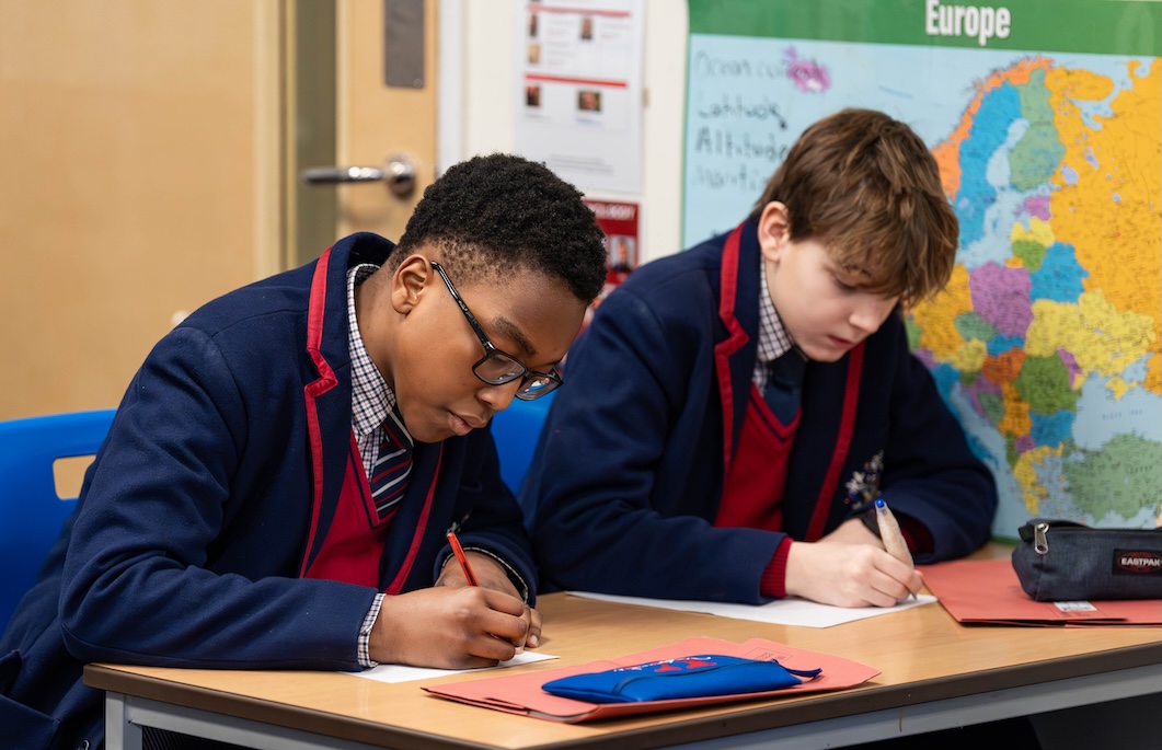 Pupils learning in a classroom at Swanbourne House | Independent School Buckinghamshire