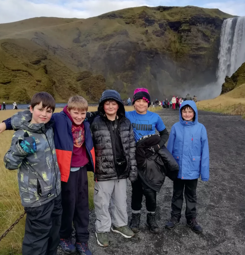 Swanbourne House pupils on a trip to Iceland
