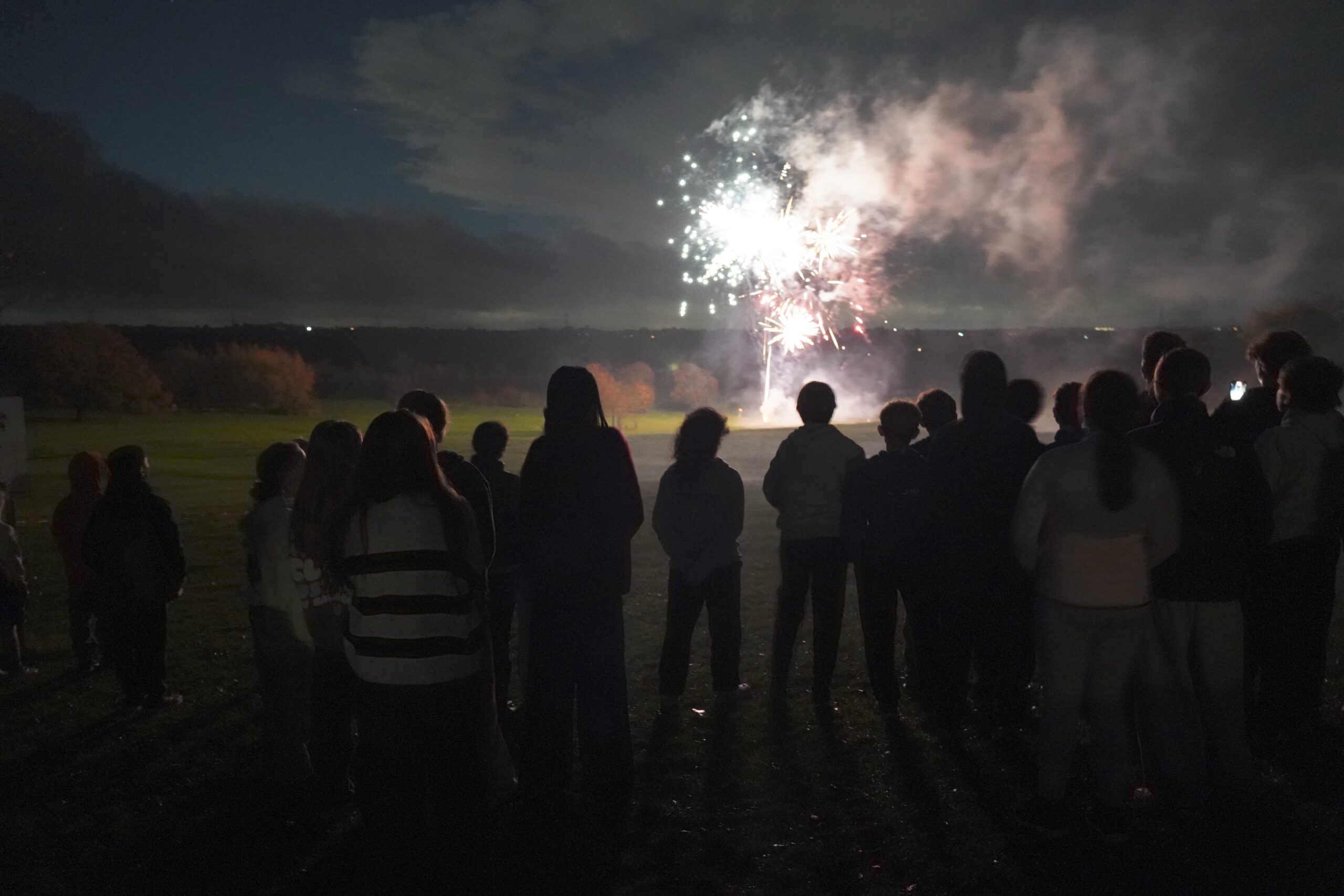 Boarding pupils enjoying fireworks | Independent prep school | Buckinghamshire